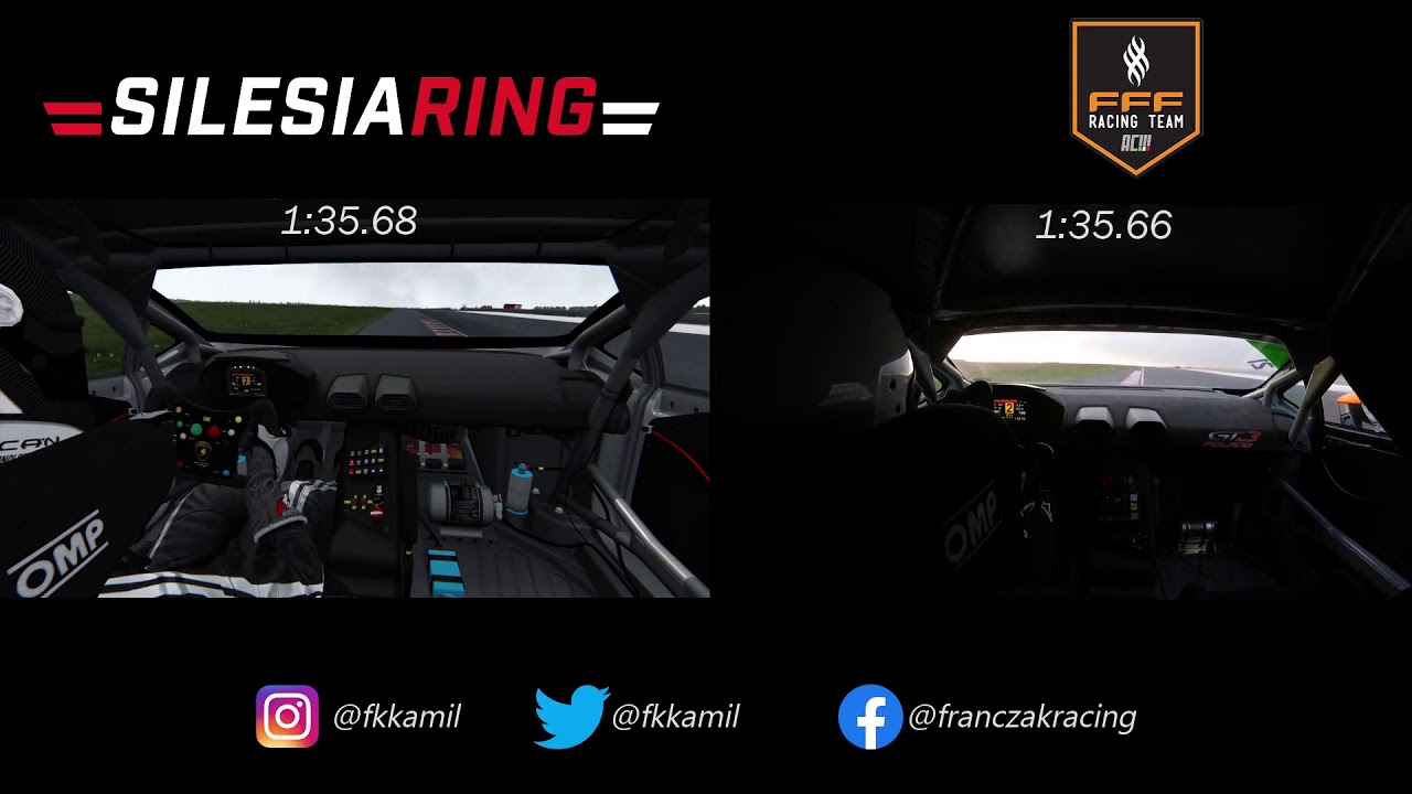 Real vs Virtual-Lamborghini Huracan Super Trofeo-Silesia Ring-Kamil Franczak